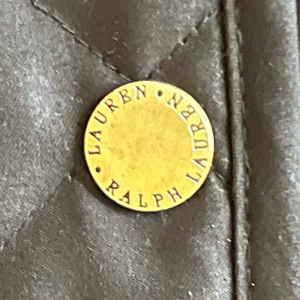 Lauren, Ralph Lauren quilted barn jacket with corduroy collar Large Like New - Picture 4 of 7